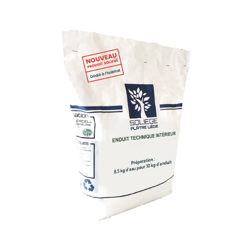 Soliege Plâtre et liège, enduit de finition intérieur 10kg